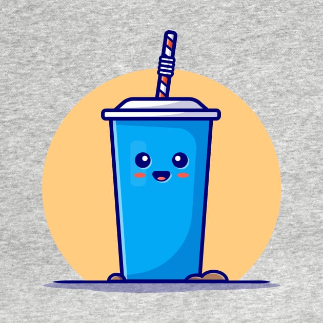 Cute Drink Cup Cartoon Vector Icon Illustration by Catalyst Labs